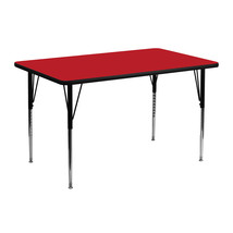 24x48 REC Red Activity Table XU-A2448-REC-RED-H-A-GG - $165.95