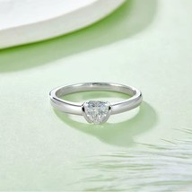 0.50 Ctw Trillion Cut Lab Created Diamond 14K White Gold Plated Solitair... - $83.65