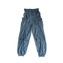 Urban Outfitters High Rise Cargo Joggers Loose Fit Blue Gray Size XS - £18.68 GBP