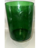 Vase Green Glass w/ Clear Base Possibly by Erickson/ Viking - £25.26 GBP