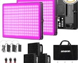 Aputure Amaran P60C 3 Lights Kit RGBWW Video Panel Light,Color Temperatu... - £1,433.23 GBP