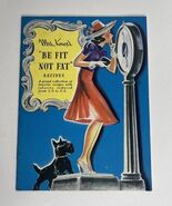Vintage 1939 Mrs Knox&#39;s &quot;Be Fit Not Fat&quot; Recipes Knox Advertising Bookle... - $330.62 MXN
