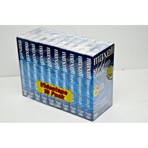 Maxell 10pk VHS Cassette Standard Grade T-120, 6 Hour - 10 Pack - £111.69 GBP