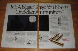 1989 Federal Ammunition Ad - Is it a bigger target you need? Or better  - £14.53 GBP