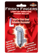 Frisky Finger Light Up Vibrating Finger Bullet Clear - £7.51 GBP