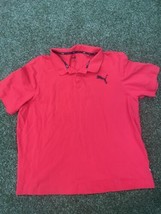 Puma Mens Short Sleeve Polo Shirt Red Size 2XL - $19.76