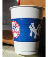 MLB New York Yankeees 16 OZ. Beer Soda Plastic Cups (2) Set - £1.95 GBP