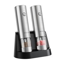 Electric Salt and Pepper Grinder Set Stainless Steel Spice Grinder Autom... - $182.69