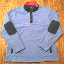 Southern Tide Navigational Fleece Jacket Mens XL Blue Snap T  - £21.25 GBP