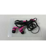 Skullcandy Ink&#39;d Headphones - Pink Black Flat Cord Mic Earbud Headphone - $24.99
