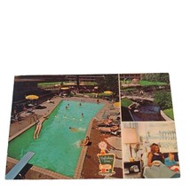 Postcard Holiday Inn Swimming Pool South Bend Indiana Chrome Posted - $4.15