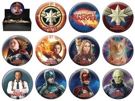 Captain Marvel Movie Metal Button Assortment of 11 Ata-Boy YOU CHOOSE BU... - $1.99