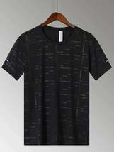 Men&#39;s Plus Size Round Neck Short Sleeve T-Shirt - $18.44