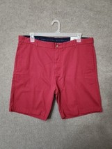 TailorByrd Chino Shorts Mens 40 Red Cotton NEW - £23.26 GBP