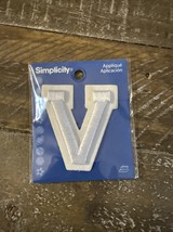Simplicity Iron On Patch Letter V - $11.76