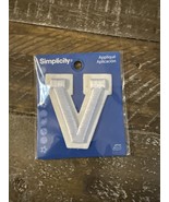 Simplicity Iron On Patch Letter V - €10,03 EUR