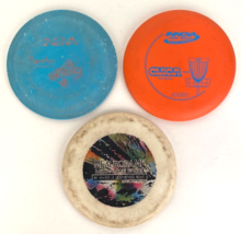 3 Golf Discs-Frisbee-Driver-Mid Range-Putt-Innova Banshee, Aviar-Aurora MF - $11.25