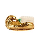 Color Changing Sequin Santa Slippers Gold n Silver New Year&#39;s Eve NYE S/M - £15.96 GBP