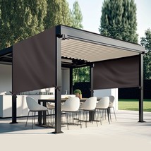 Universal Pergola Replacement Canopy Outdoor Canopy Shade, Coffee,16 X 8 Ft - £40.89 GBP