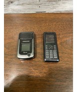 Samsung Rugby II Black (AT&amp;T)  Kyocera Qualcomm Cellphone Lot Vtg Parts ... - $12.79