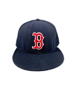 Boston Red Sox New Era 59FIFTY Fitted Sz 7-1/8 MLB Cap Hat Navy Blue - £26.17 GBP