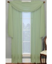 Miller Curtains Sheer Angelica Volie 56 x 216 Inches Scarf Valance 56 X 216 - £21.70 GBP