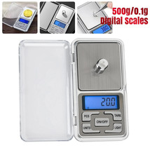 Digital Scales 0.1g 500g Grams Jewellery Gold Weighing Mini Pocket Elect... - $145.58 MXN