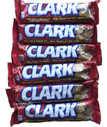 Clark BAR Candy Bars 6 Bars Clark Chocolate Candy Bar (not cups) NEW! - £14.98 GBP