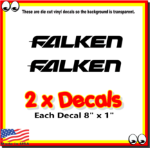 Falken Racing Car Truck Tires Window Stickers Vinyl Decal Logo x2 - £7.85 GBP