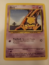 Pokemon 1999 Base Set Abra 43 / 102 NM Single Trading Card - $9.99
