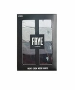 Frye Men&#39;s Crew Neck Shirts 4 Pack White -Black -Gray-Dark Grey-Small  NEW - $376.00 MXN