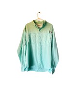 Columbia PFG Vented Fishing Shirt Men’s Medium Aqua Long Sleeve Vented - €21,39 EUR