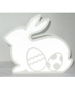 Yankee Candle Jar Holder J/H DOUBLE BUNNY SCREEN Easter Spring white ref... - $61.69