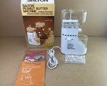 Vintage Salton Peanut Butter Machine PB-5 White w/ Box Manual &amp; Recipes ... - £59.75 GBP