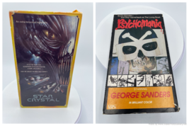 Sci-Fi Horror VHS Video Tape Lot Classic Cult Films Star Crystal &amp; Psychomania - £7.41 GBP