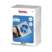 Hama Pack of 5 DVD Empty Cases Transparent  - $15.00