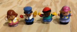 Mattel Fisher Price 2001 / 2008 Set of 4 Little People Figures  - £13.23 GBP