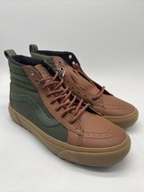 Vans Men&#39;s Sk8-Hi MTE-1 All Weather Boots Green Gum Brown Leather Men’s Size 9 - £100.76 GBP