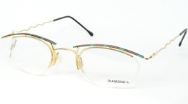 Think Diamond 12 C.1 Gold /GREEN /BRONZE Eyeglasses Glasses 46-18-135mm Germany - £23.11 GBP