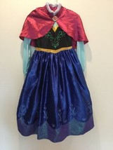 Sz 9/10 Elsa Anna Princess Girls Halloween Cosplay Costume Dress 40” Lon... - $29.69