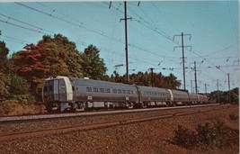 Penn Central Railroad Metroliner Metuchen New Jersey October 1970 Postcard - $4.79