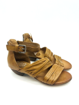Miz Mooz Cassie Leather Heeled Sandals -WHEAT, Wide Width Eur 36 Us 5.5-6 - £38.67 GBP