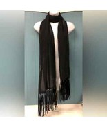 Preston &amp; York sheer evening scarf with woven ribbon and edge tassel - $63.68 CAD