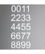 White Vinyl Custom Number Decal Sheet Mailbox Address Boat Sticker Kit - £7.82 GBP+