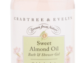 CRABTREE &amp; EVELYN~~SWEET ALMOND OIL~~BATH &amp; SHOWER GEL 16.9 OZ  R3-E55 - $25.00