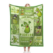 Pickle Blanket For Pickles Lover Funny Pickle Gifts Blanket For Girl Women Adult - £44.22 GBP