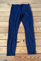 crz yoga NWT women’s side pocket compression leggings size S navy sf9x2 - £12.58 GBP