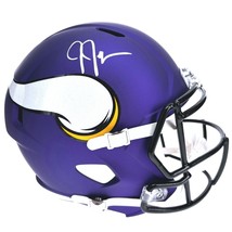 Justin Jefferson Autographed Minnesota Vikings Full Size Helmet BAS COA ... - $649.95