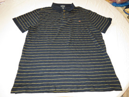 Mens Polo Jeans Co Ralph Lauren short sleeve Polo XL navy striped Shirt ... - £18.75 GBP