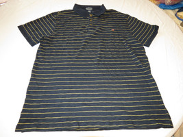 Mens Polo Jeans Co Ralph Lauren short sleeve Polo XL navy striped Shirt EUC @ - £18.50 GBP